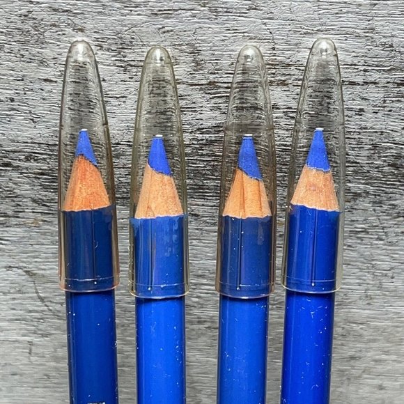 VTG Lot of 4 Jordana Kohl Kajal Eyeliner Pencil .044Oz Matte ELECTRIC BLUE New - Picture 3 of 12